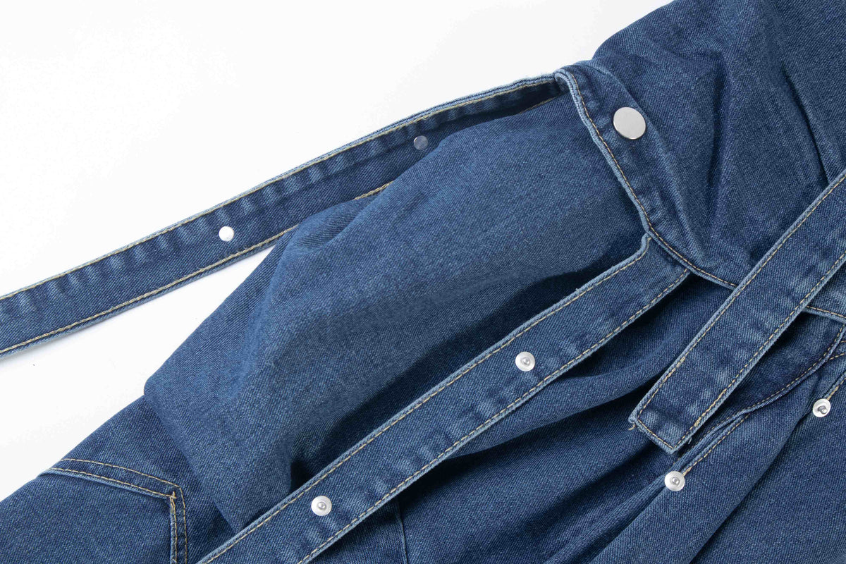 Madxmarx Multi-Pocket Baggy Denim Jeans