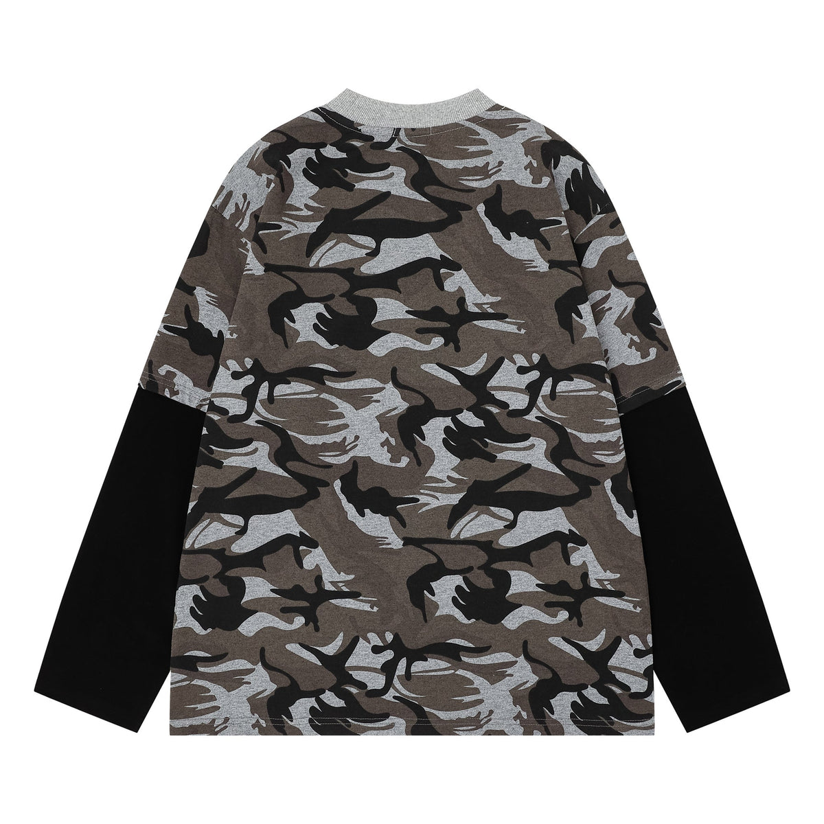 Madxmarx Layered Camo Long Sleeve Tee