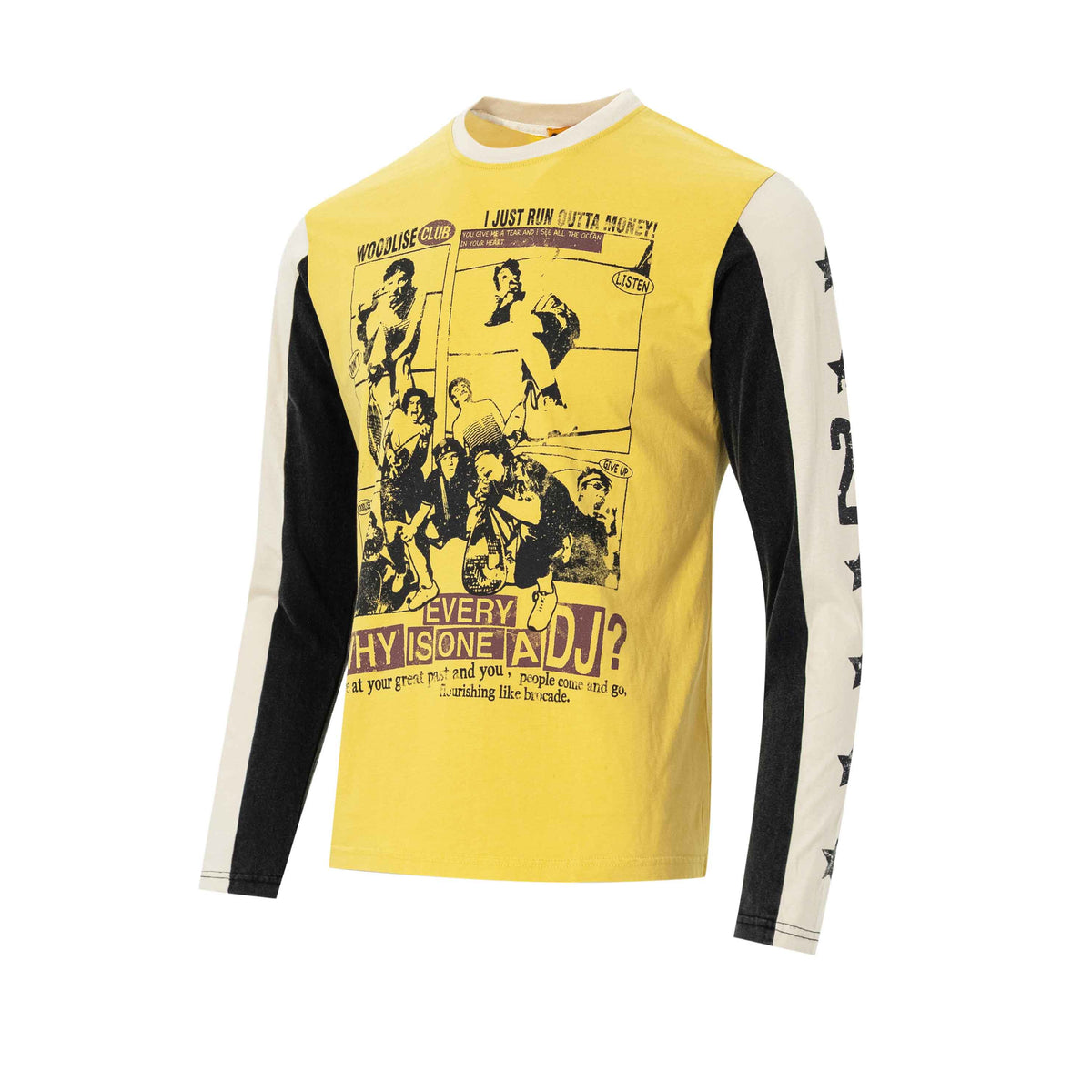 Madxmarx Vintage Collage Raglan Long Sleeve Tee