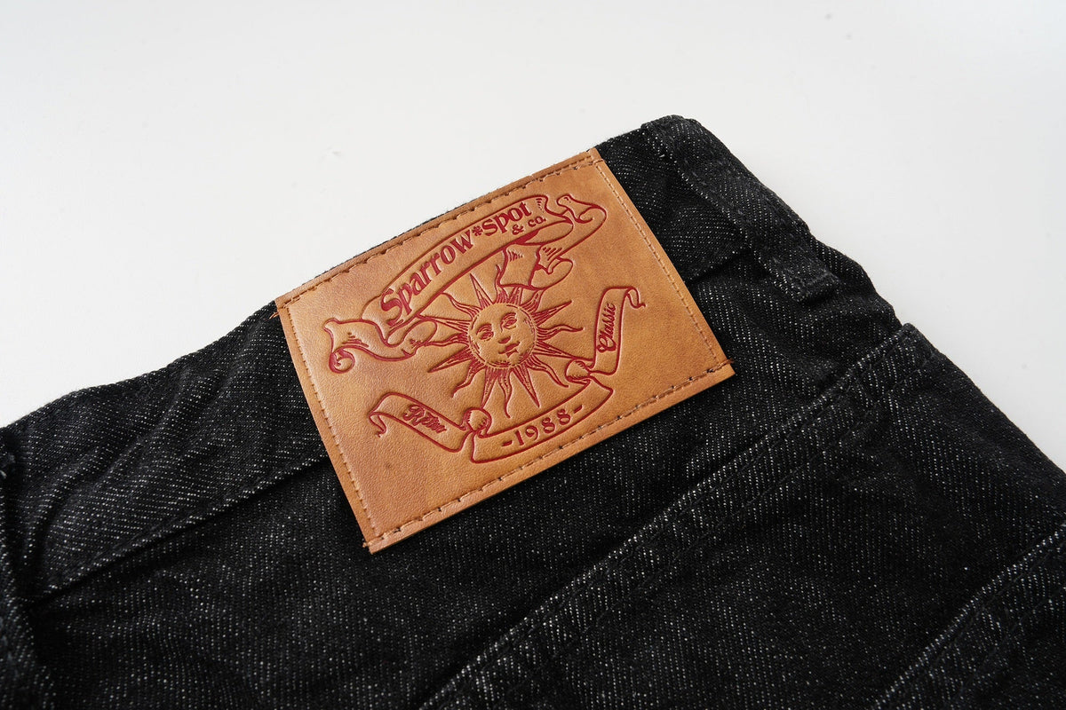 Pantalones vaqueros de pierna ancha con estampado de esqueleto de Madxmarx