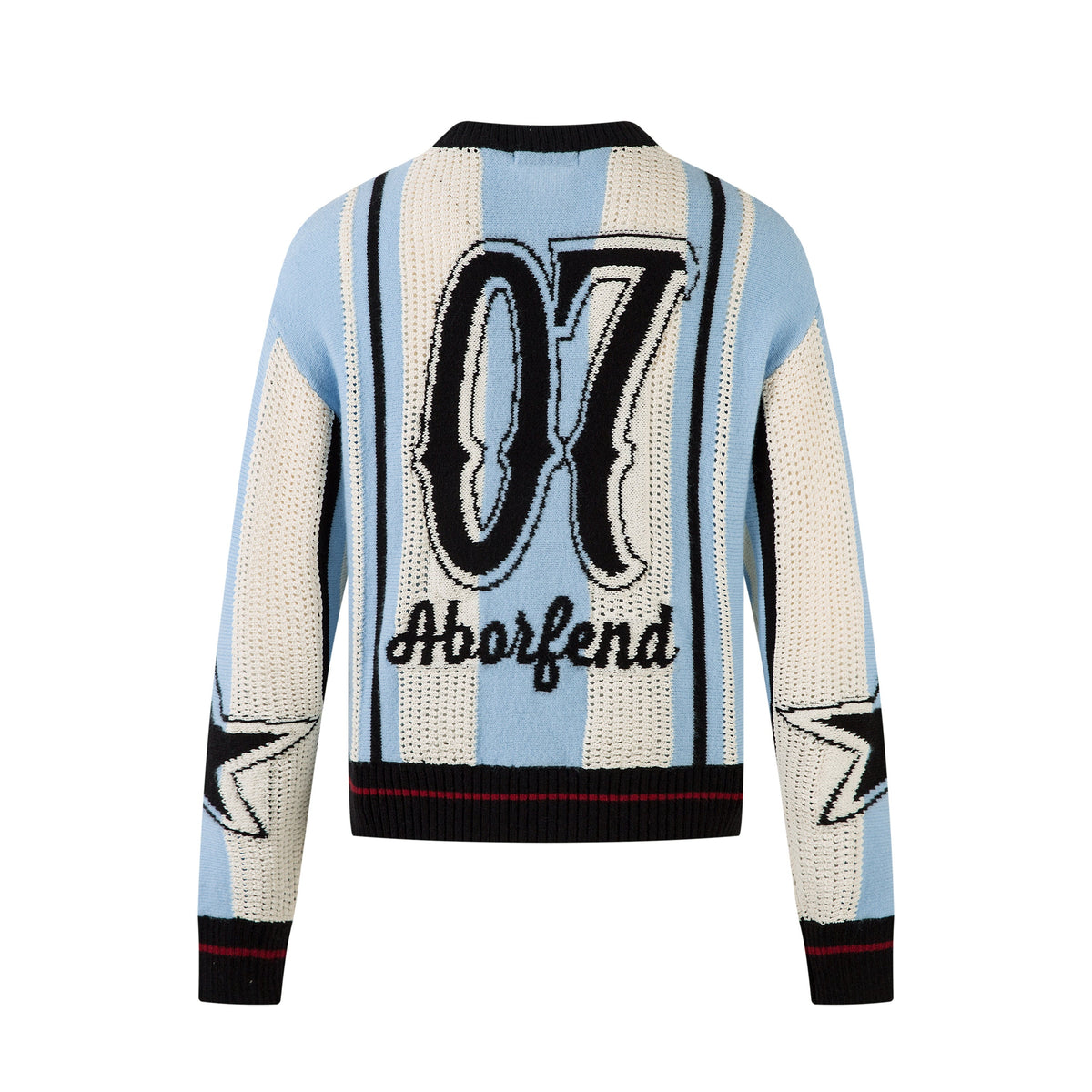 Madxmarx Varsity Stripe Knit Sweater