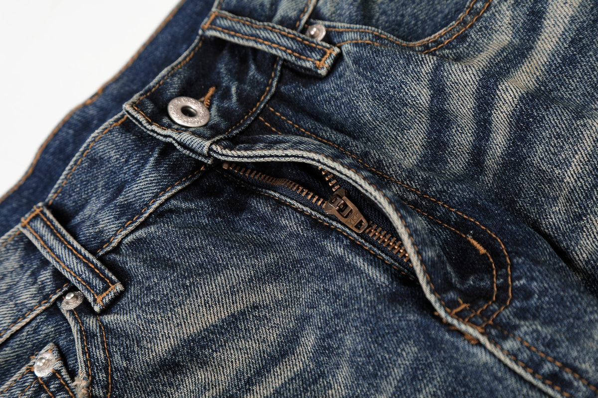 Madxmarx Vintage Wash Wide-Leg Jeans