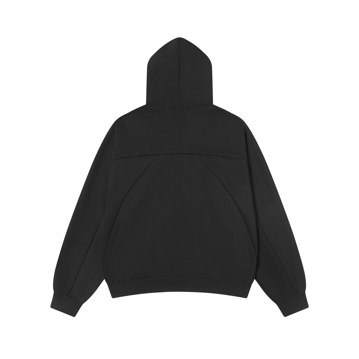 Madxmarx Structured Panel Zip-Up Hoodie