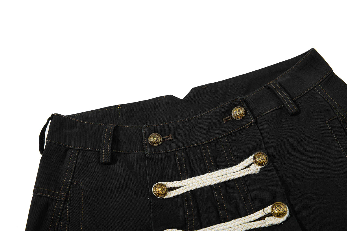 Madxmarx Military Rope Wide-Leg Pants