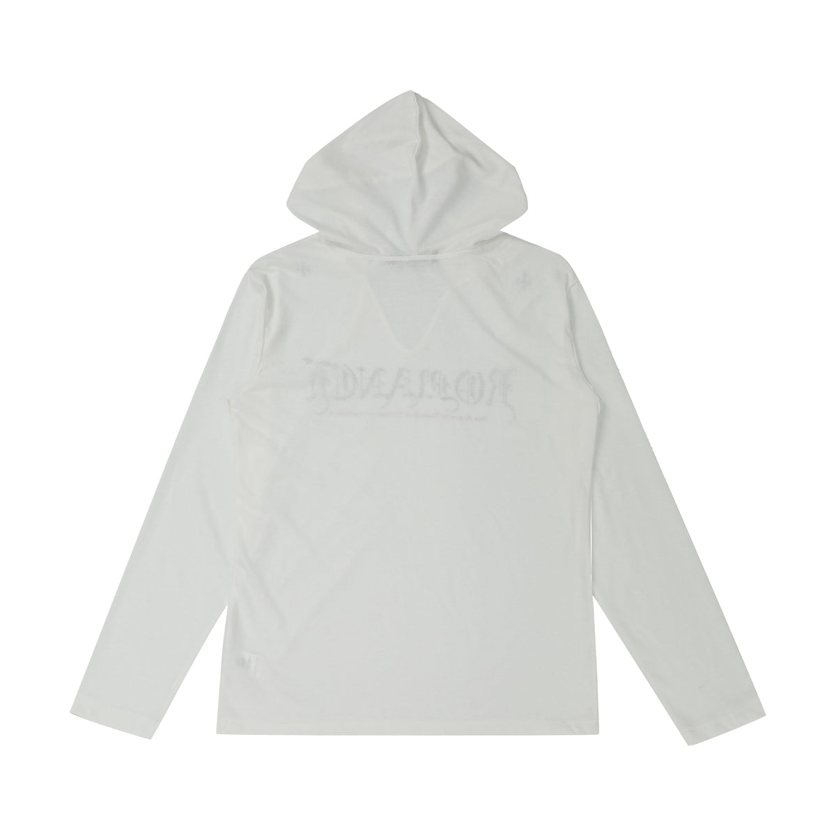 Madxmarx Gothic Logo Hooded Long Sleeve