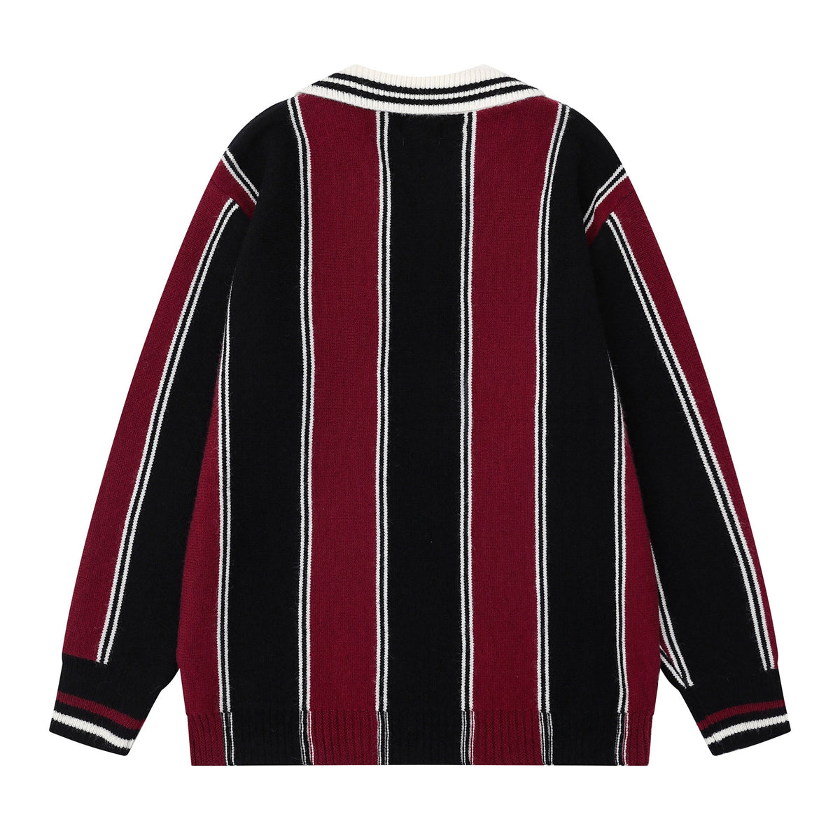 Madxmarx Collegiate Stripe Knit Sweater