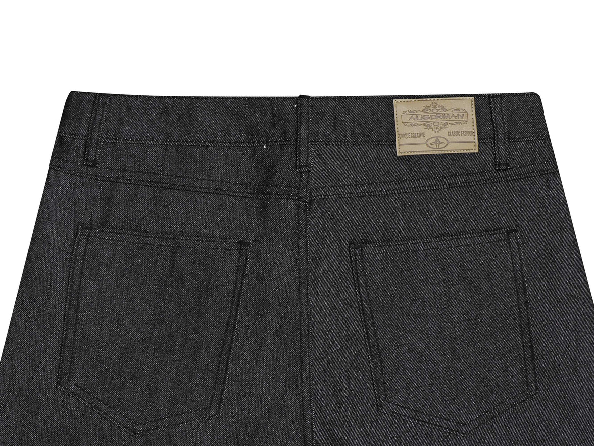Madxmarx Asymmetric Button-Detail Baggy Jeans