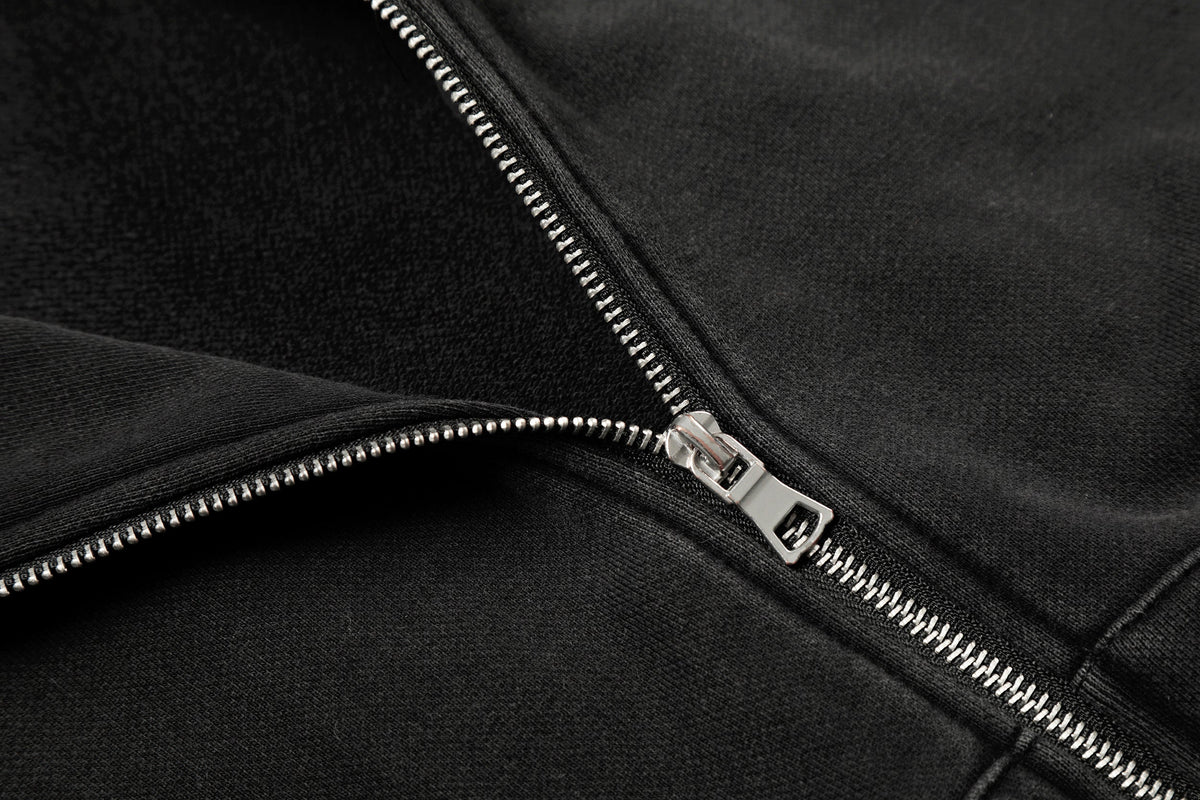 Madxmarx Studded Zip-Up Hoodie