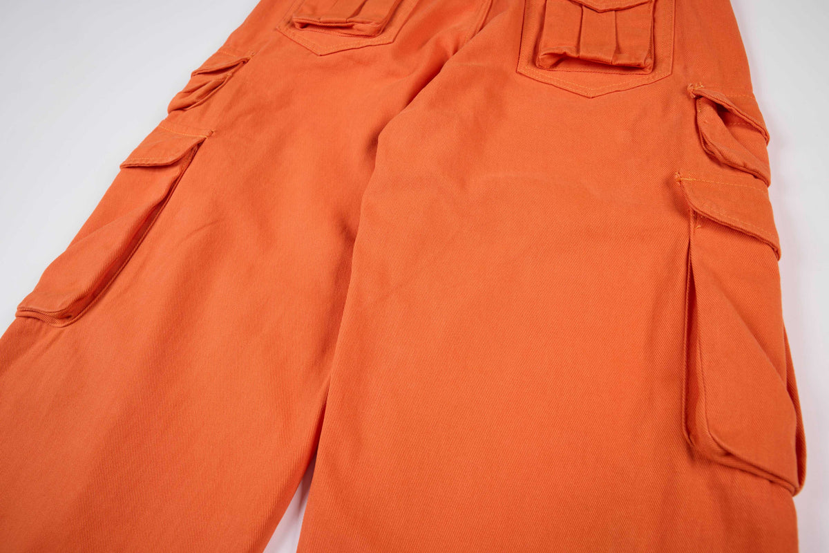 Madxmarx Multi-Pocket Wide-Leg Cargo Pants