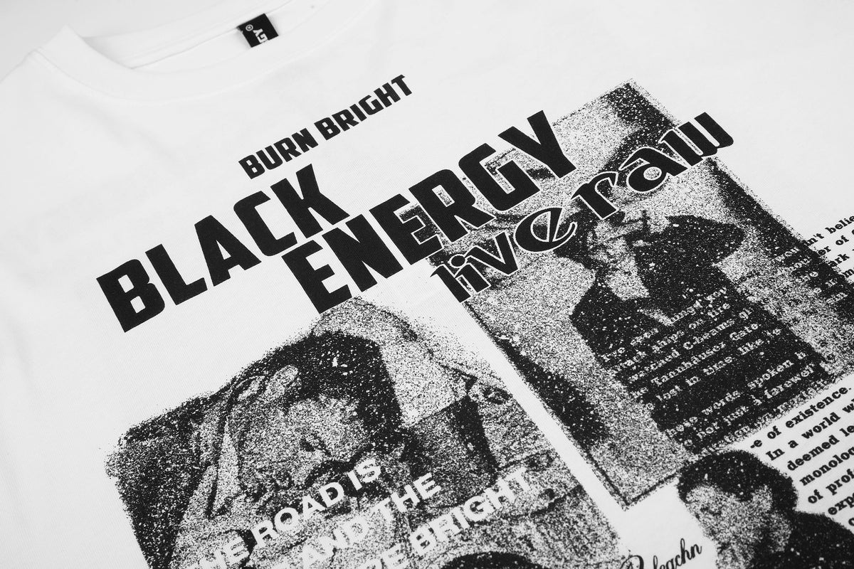 Madxmarx Black Energy Graphic Long Sleeve T-Shirt