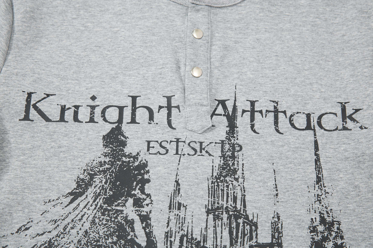 Madxmarx “Knight Attack Graphic Polo Tee”