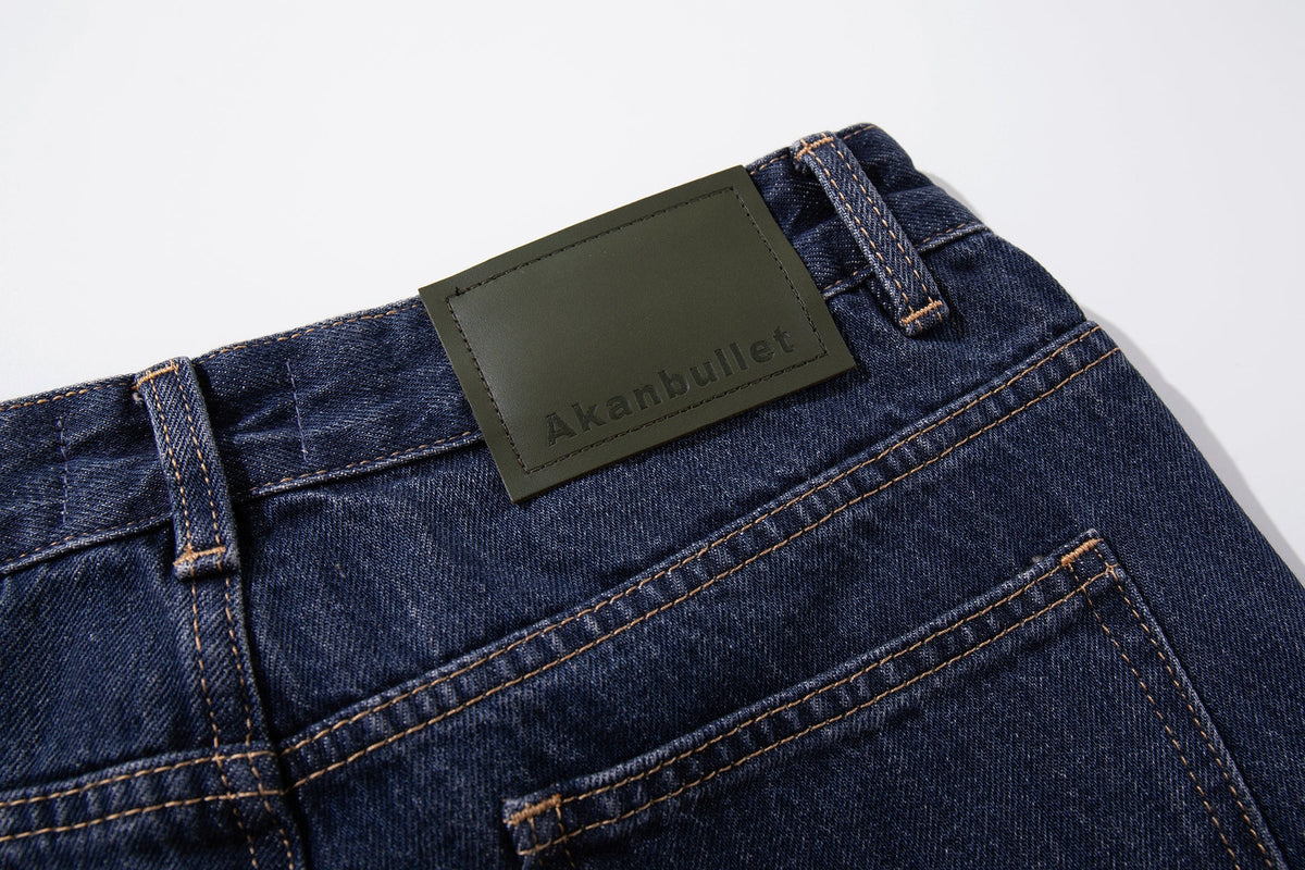 Madxmarx Gradient Fade Split-Hem Wide-Leg Jeans
