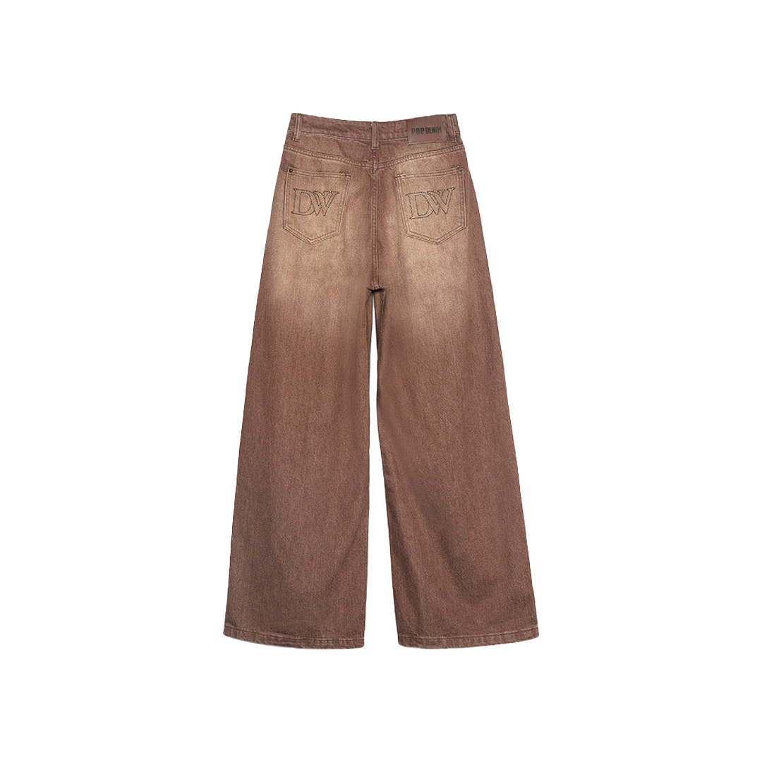 Vintage Brown Wide-Legs Jeans