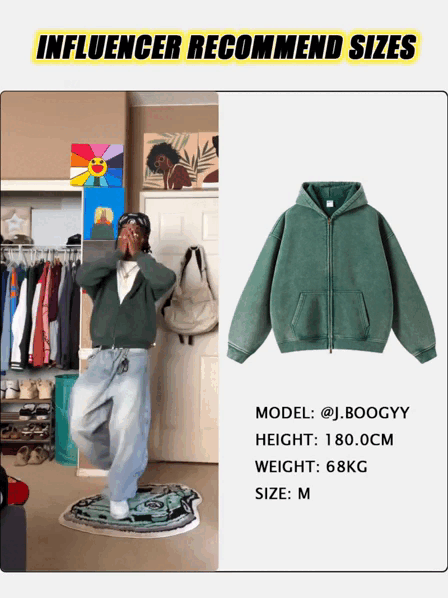 Washed Distressed Fleece Zip Up Hoodies
