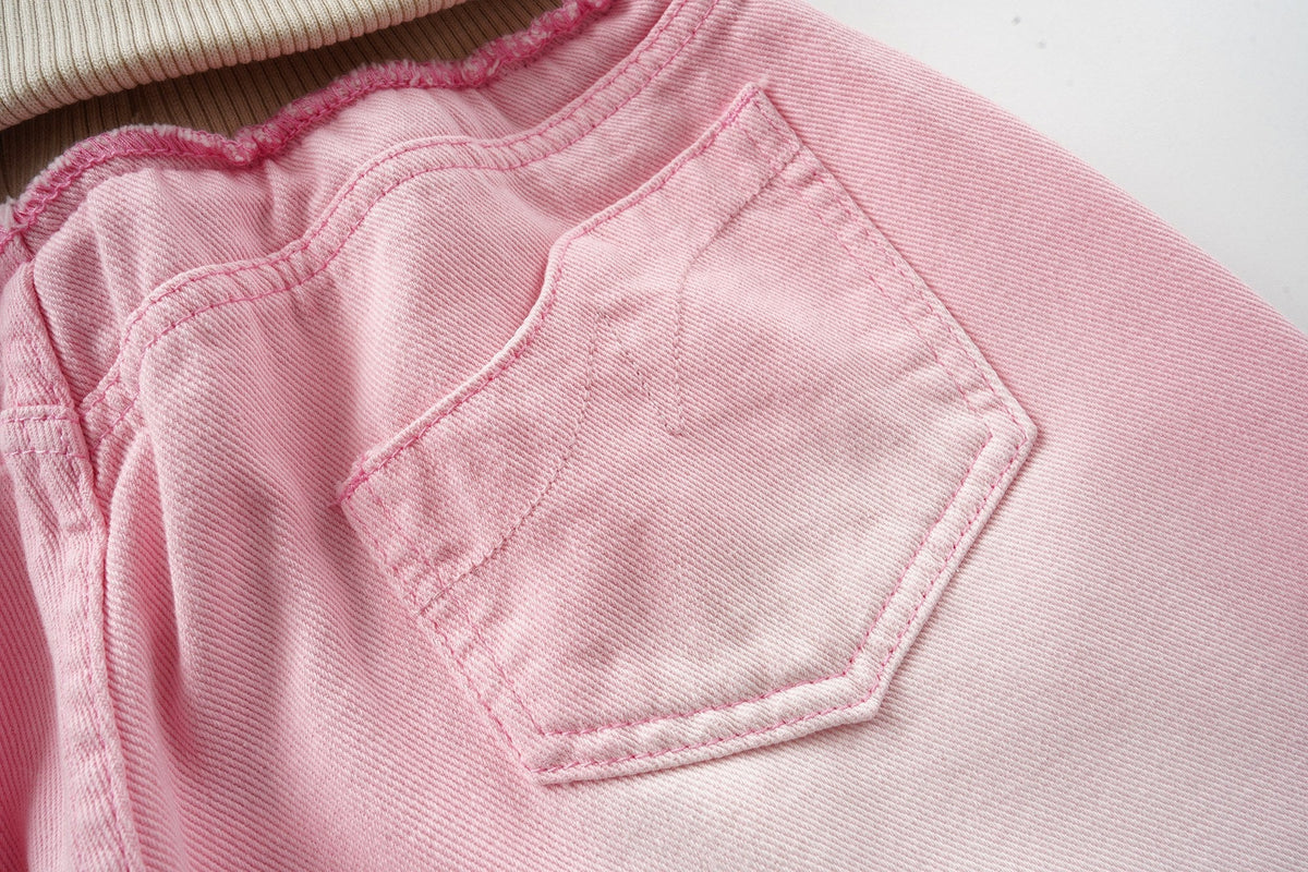 Madxmarx Weit geschnittene Jeans in verwaschenem Pink