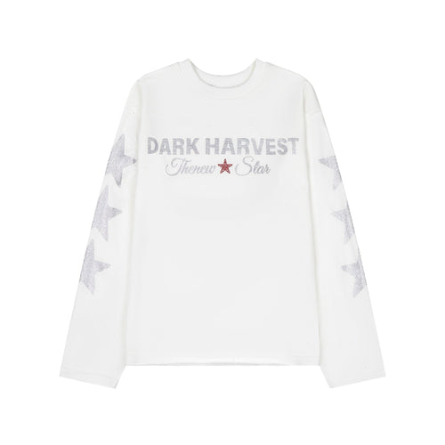 Madxmarx Dark Harvest Long Sleeve Tee - M / Blanc