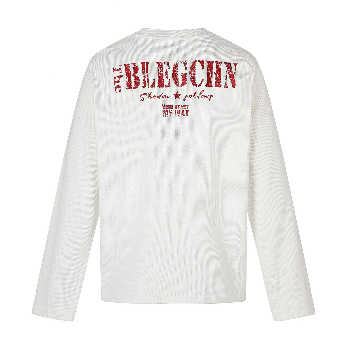 Madxmarx Vintage Graphic Waffle Long Sleeve Tee