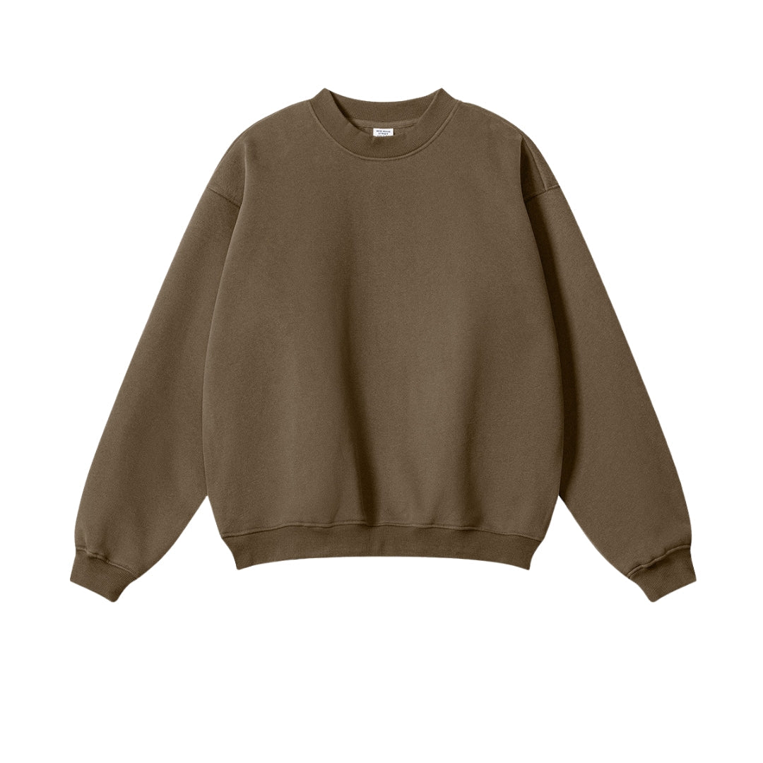 Fleece Lining Oversize Sweatshirt