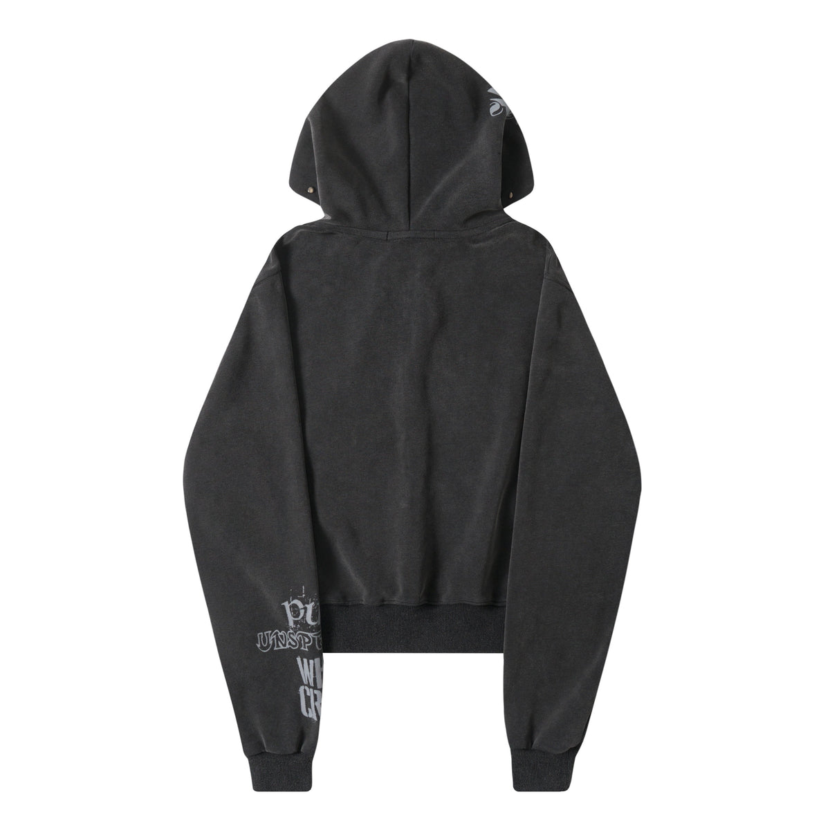 Madxmarx Punk Washed Zip Hoodie