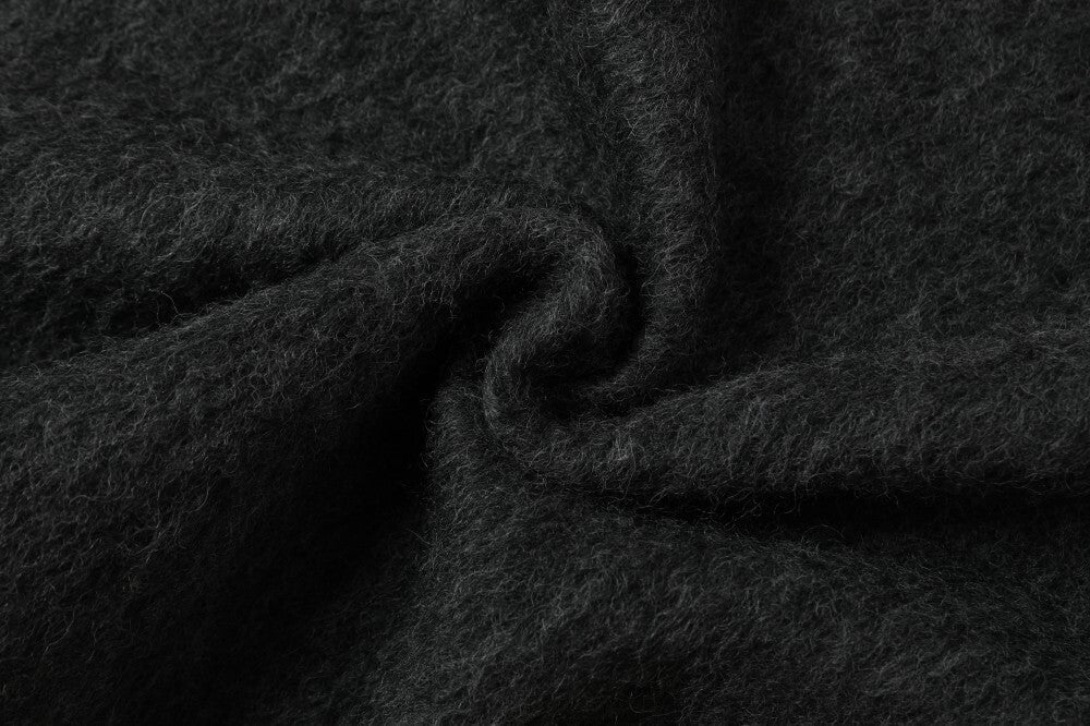 Madxmarx Wool-Blend Zip-Up Hooded Jacket