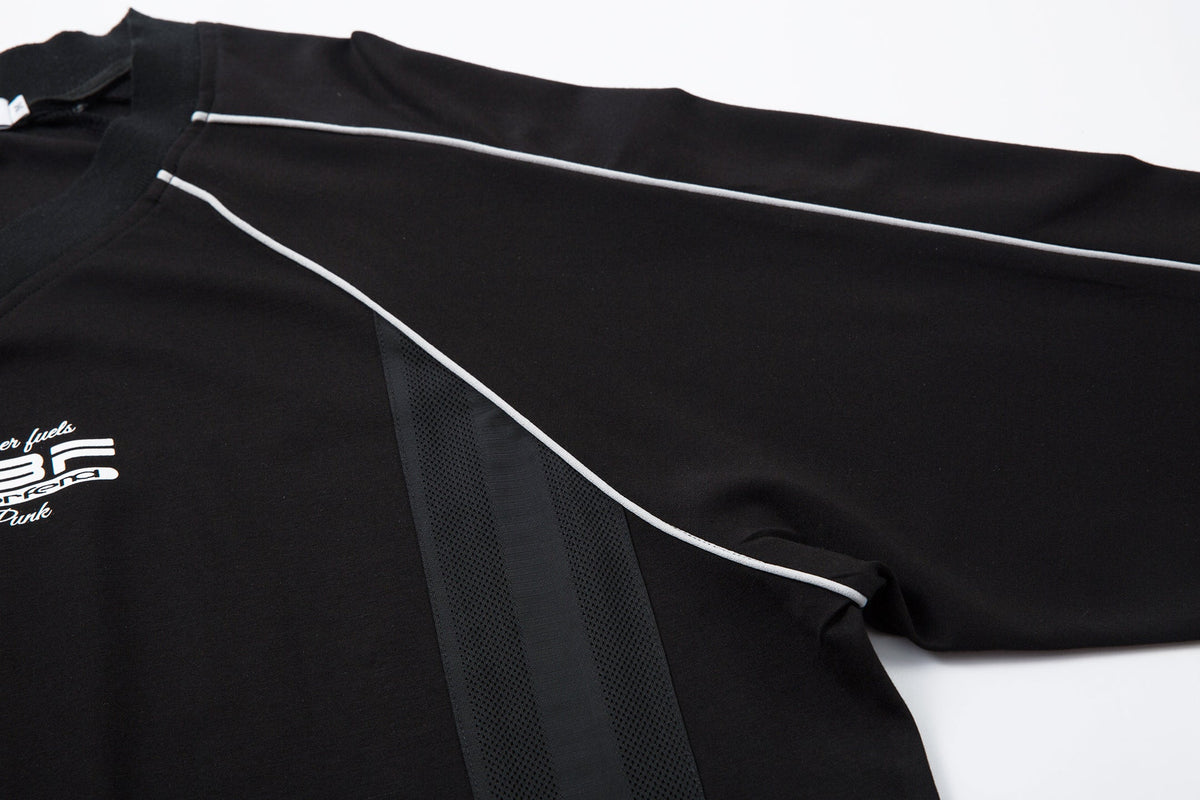 Madxmarx Contrast Panel Long-Sleeve Top