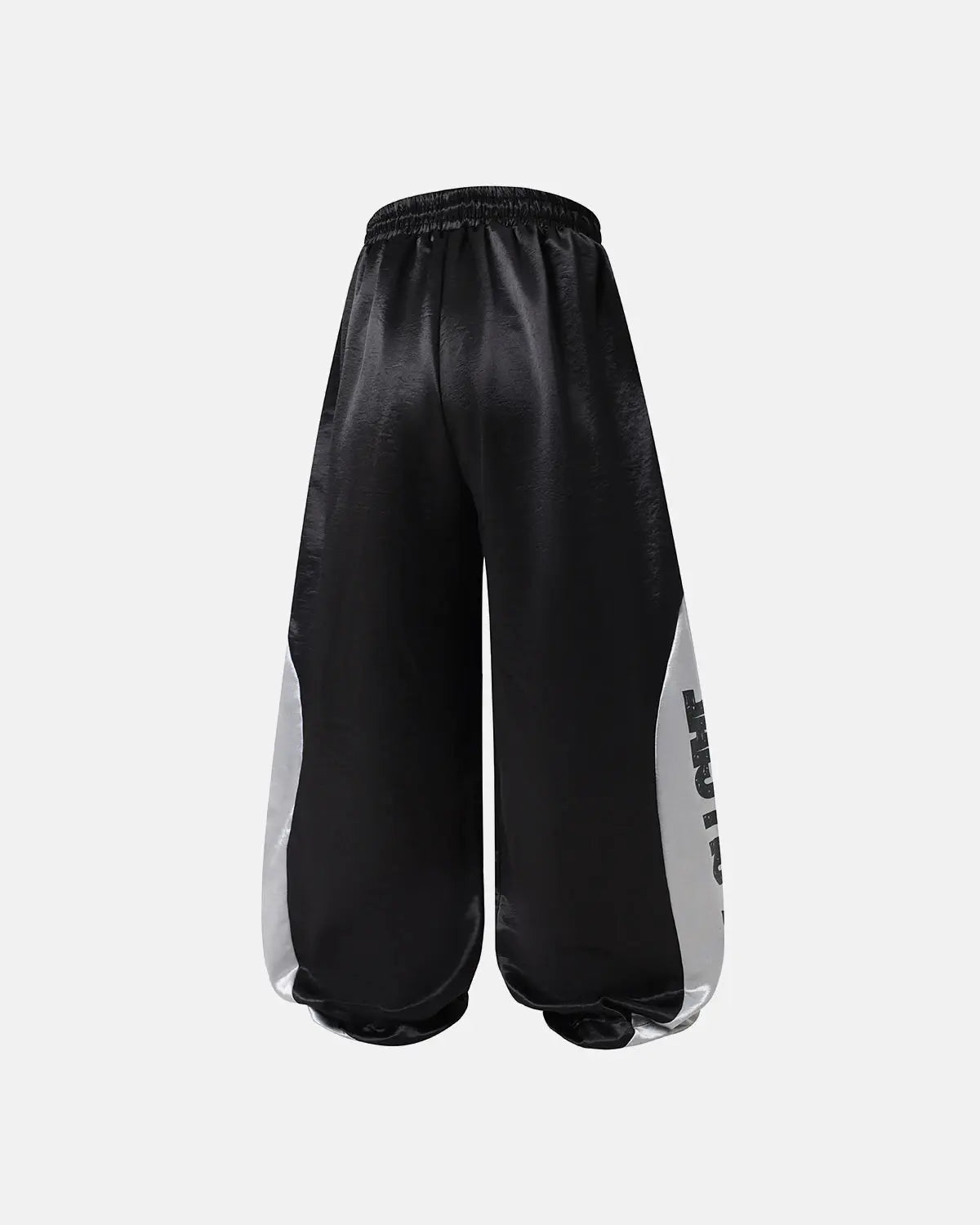 Glossy Contrast Barrel Sweatpant