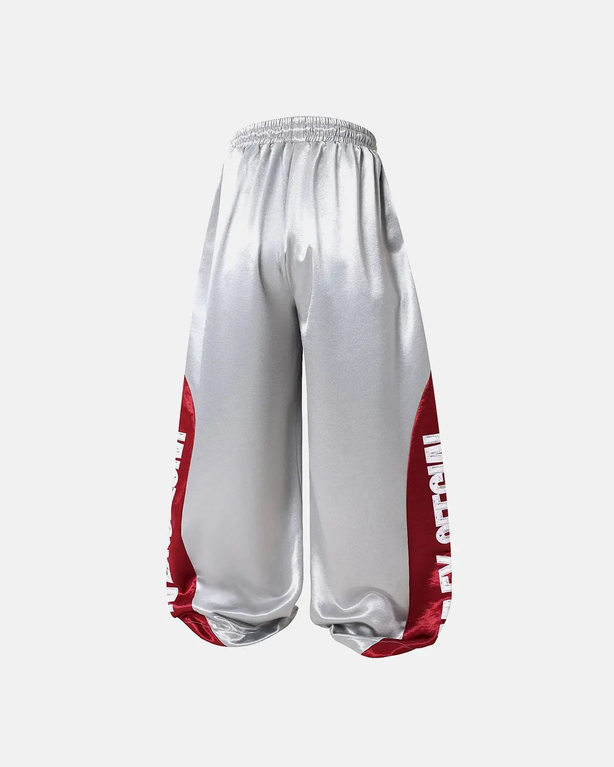 Glossy Contrast Barrel Sweatpant