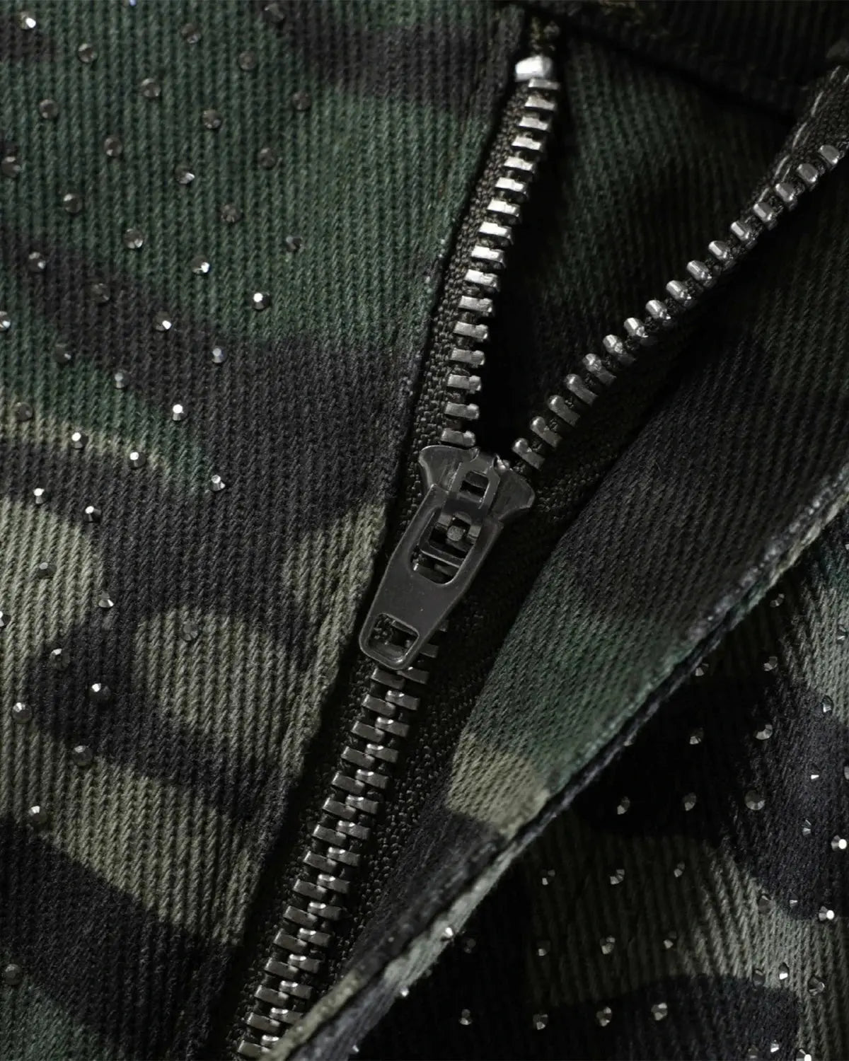 Rhinestone Camo Barrel Pants