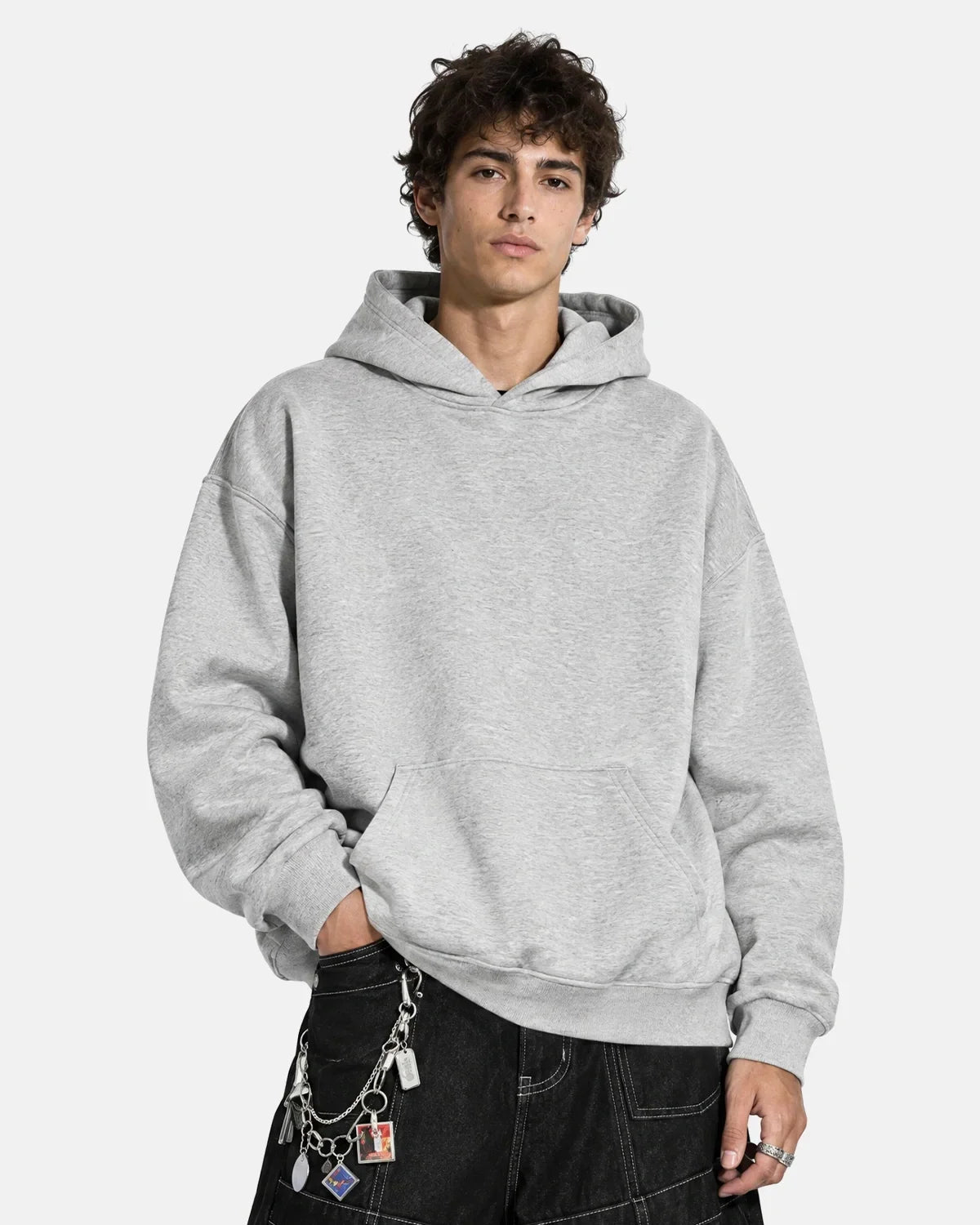 Thermal Fleece Oversized Pullover Hoodie MADXMARX