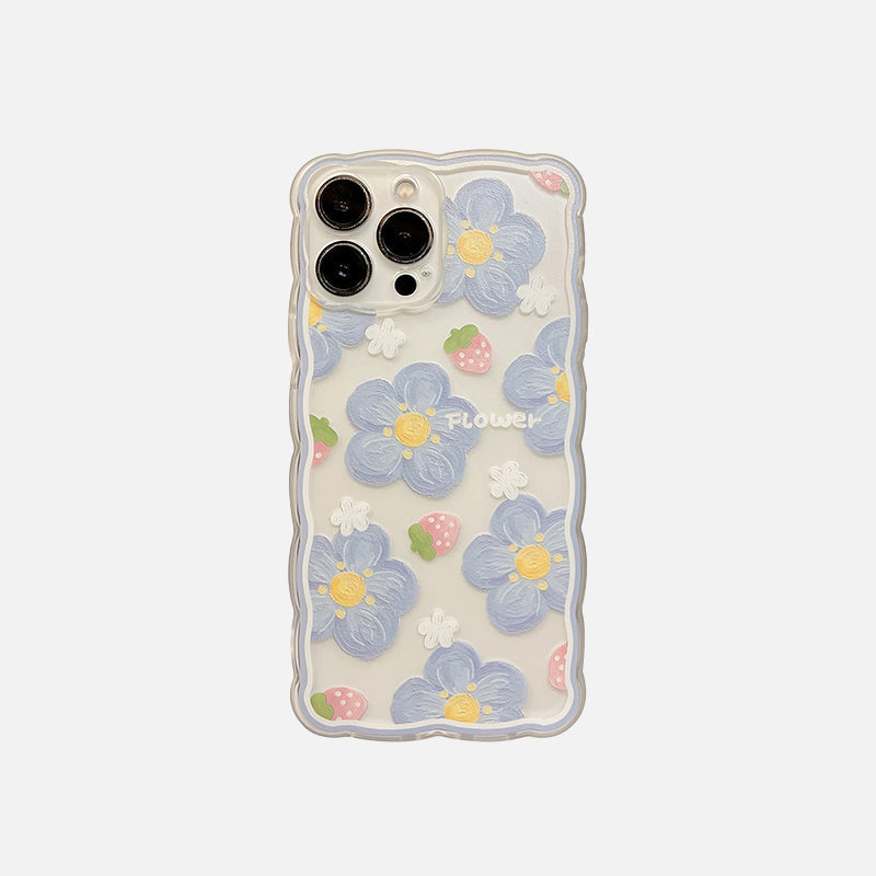 Flowers & Strawberries iPhone Case