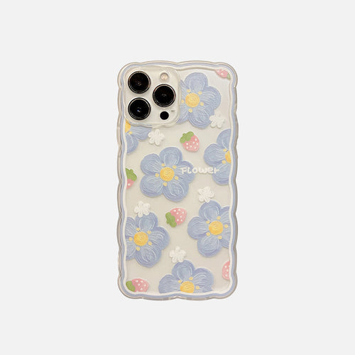 Blumen & Erdbeeren iPhone-Hülle - iPhone 7 8