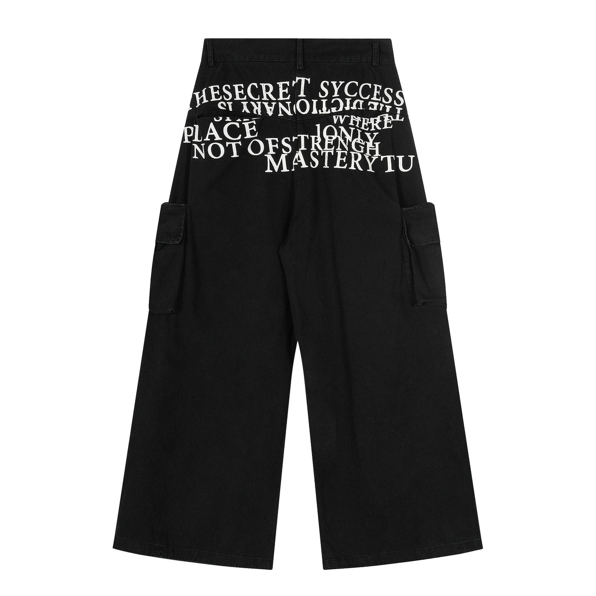 Pantalon cargo large à typographie Madxmarx