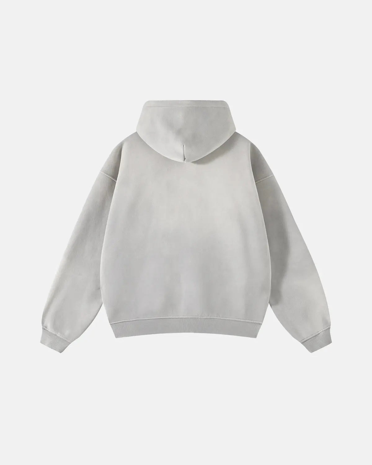 Washed Distressed Fleece Zip Up Hoodies