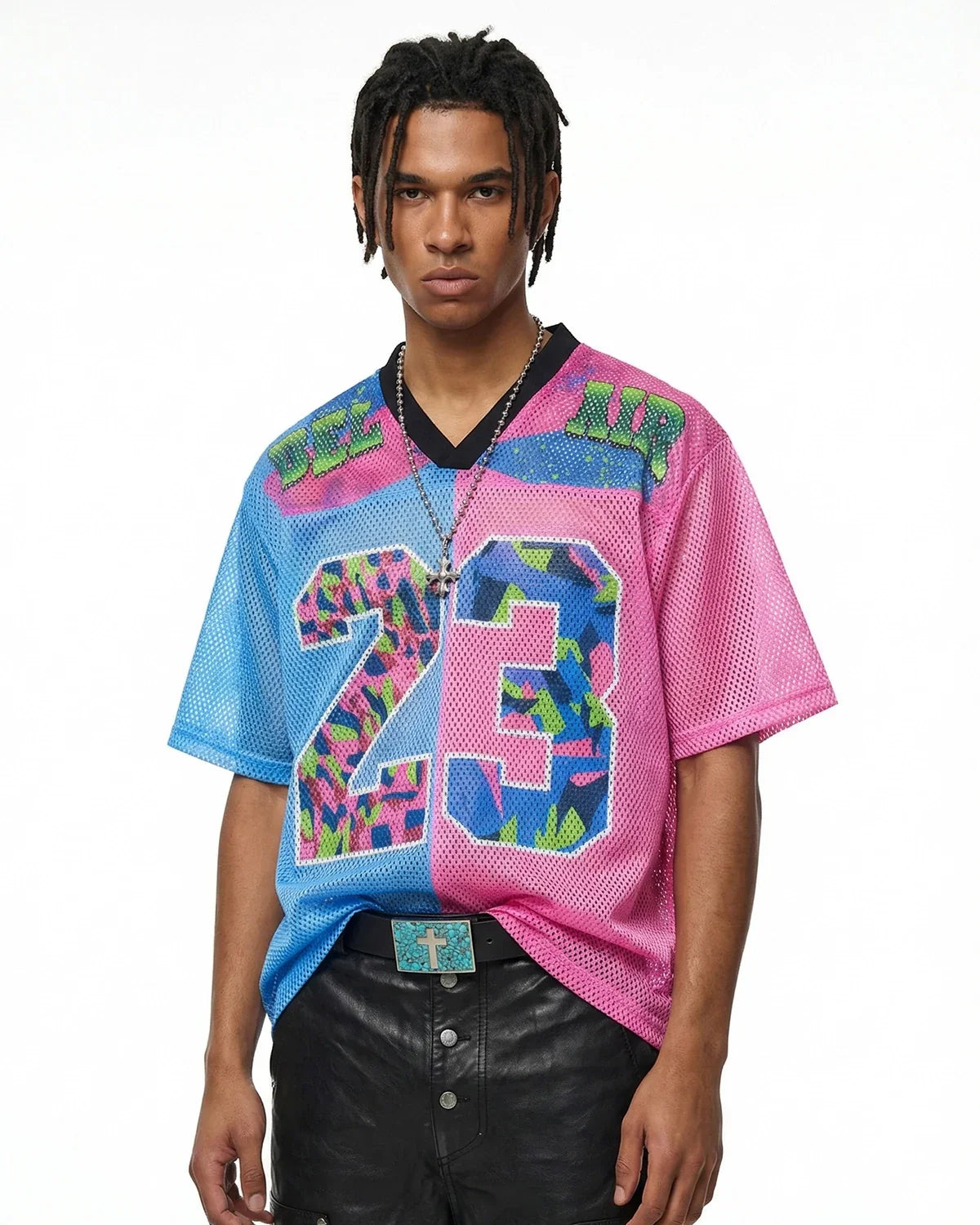 Camo Graphic Mesh Jersey Tee