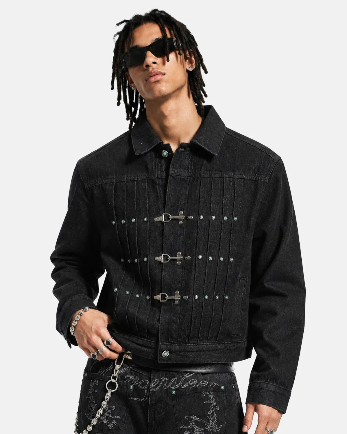 Raw Clasp Denim Jacket
