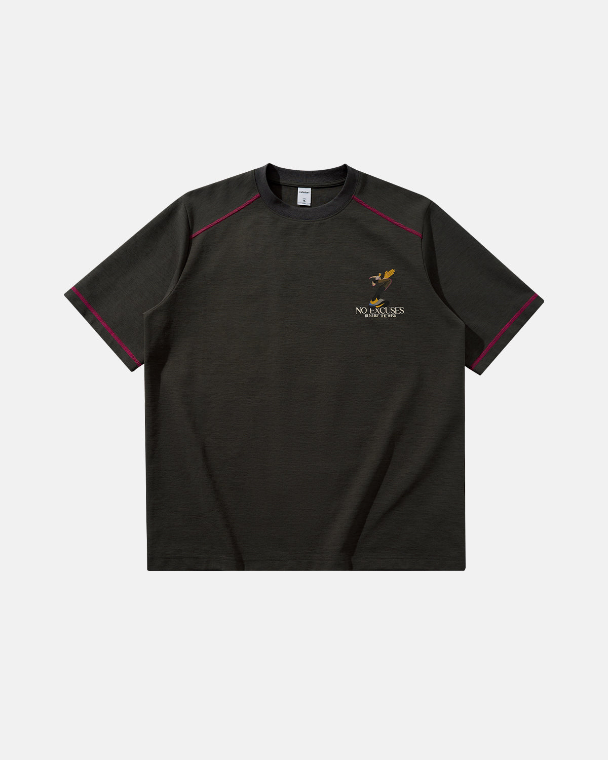 Contrast Stitching Graphic Tees