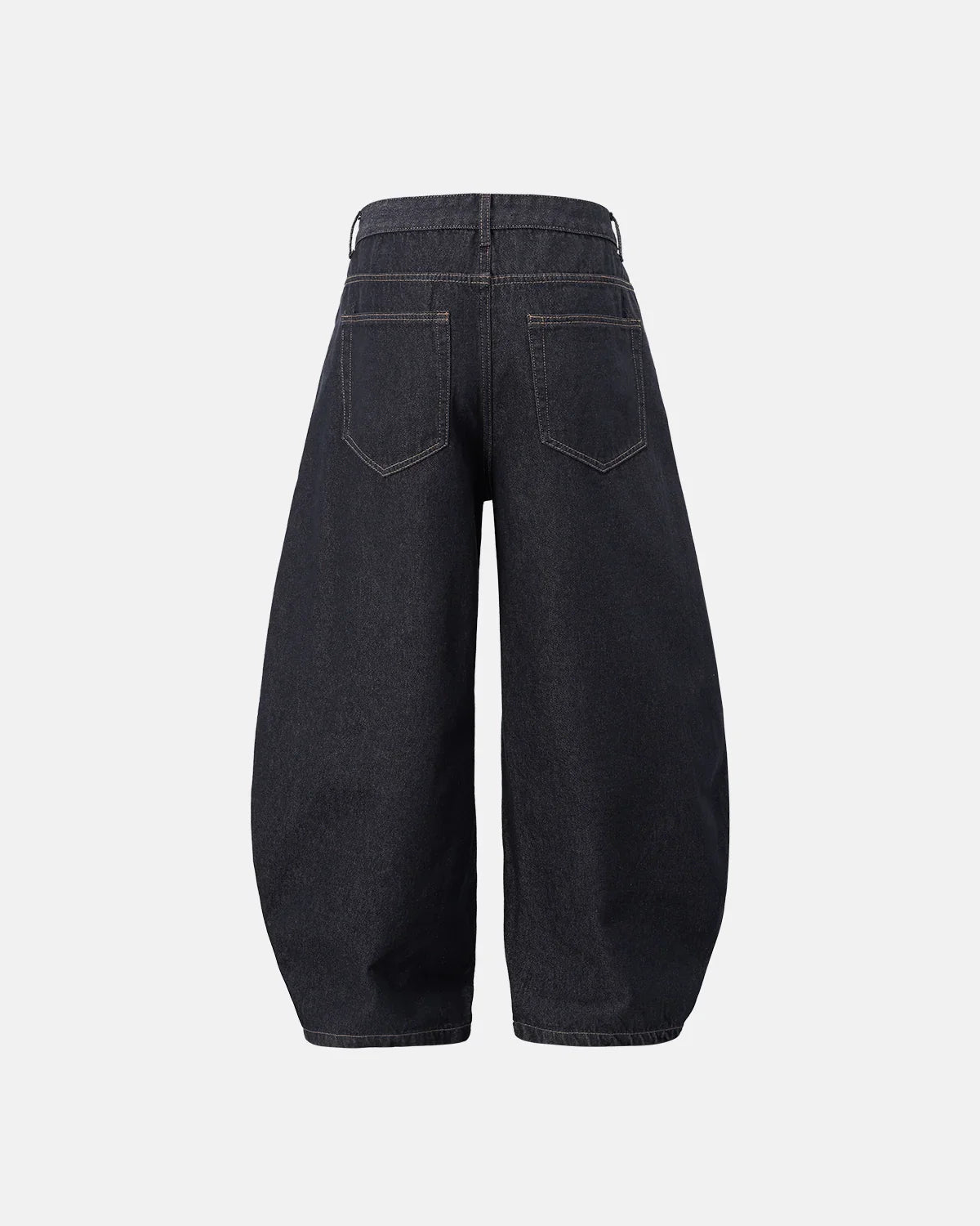 Raw Color Barrel Baggy Jeans