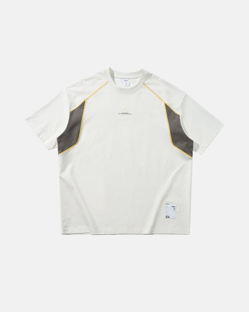 Oversized-T-Shirt mit im Dunkeln leuchtenden Nähten - Weiß / L