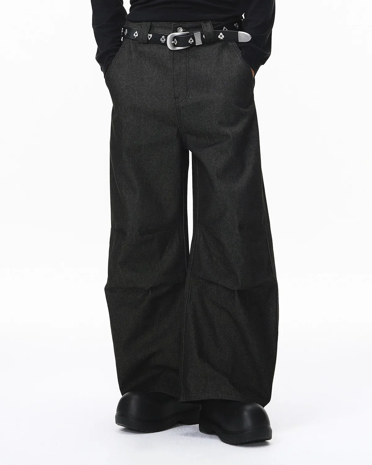 Raw Baggy Barrel Jeans
