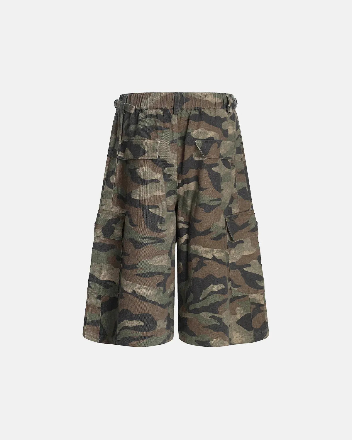 Grey Camo Utility Longline Shorts