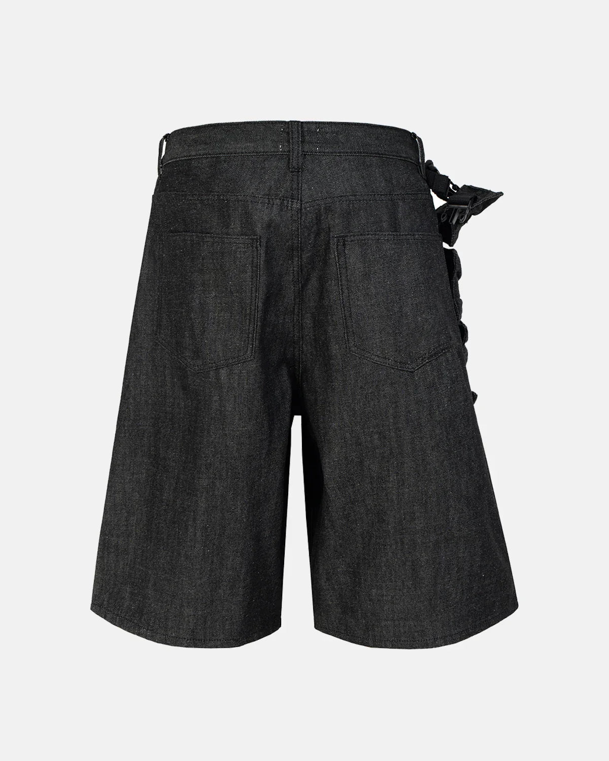 Raw Denim Tactical Cargo Jorts