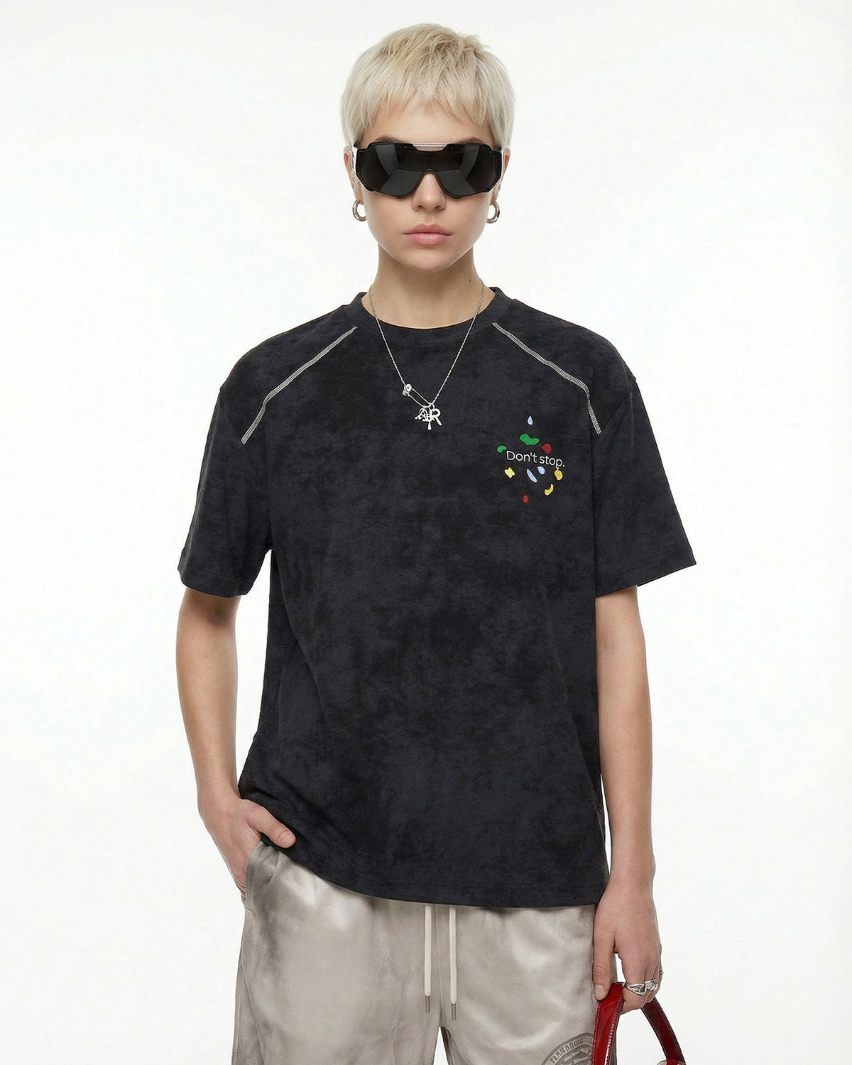 Snow Washed Puff Print T-Shirt