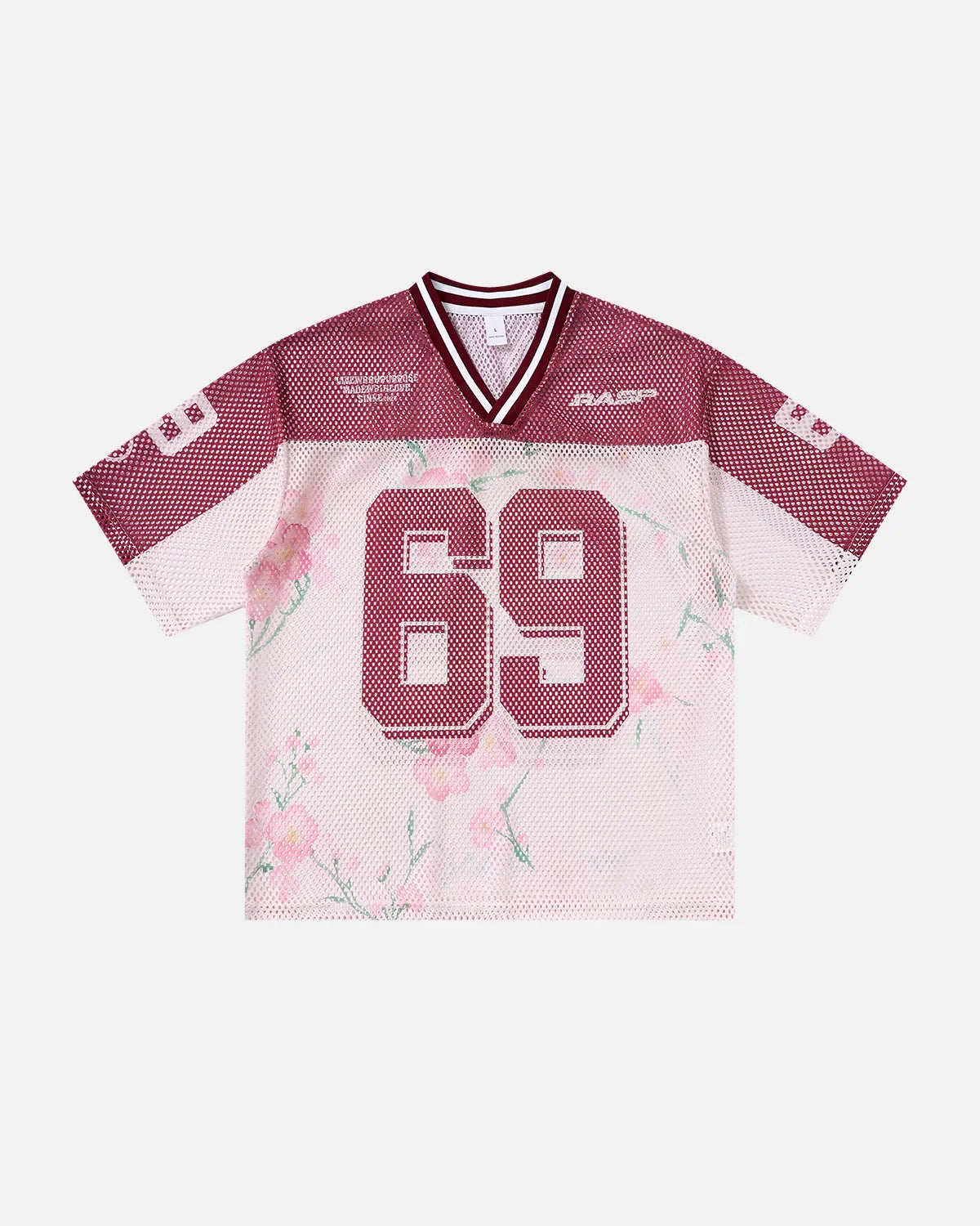 Floral Digital Print Mesh Jersey