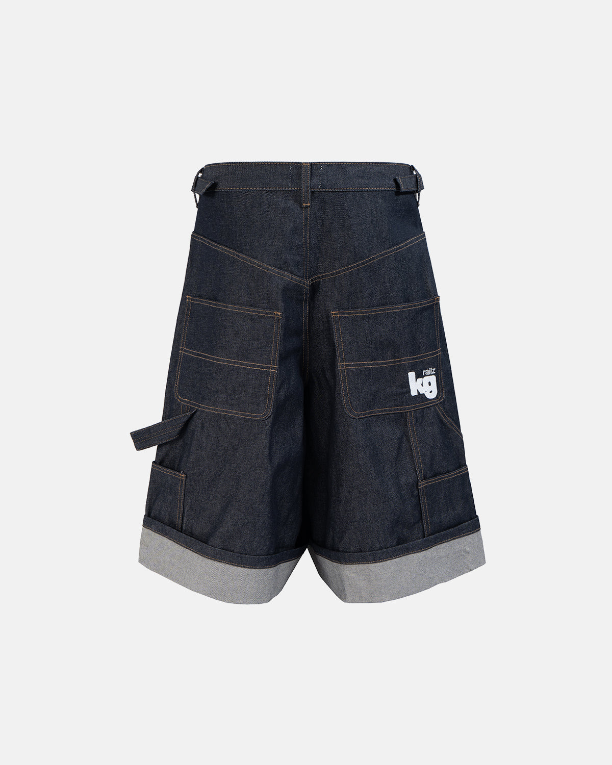 Raw Denim Carpenter Long Jorts