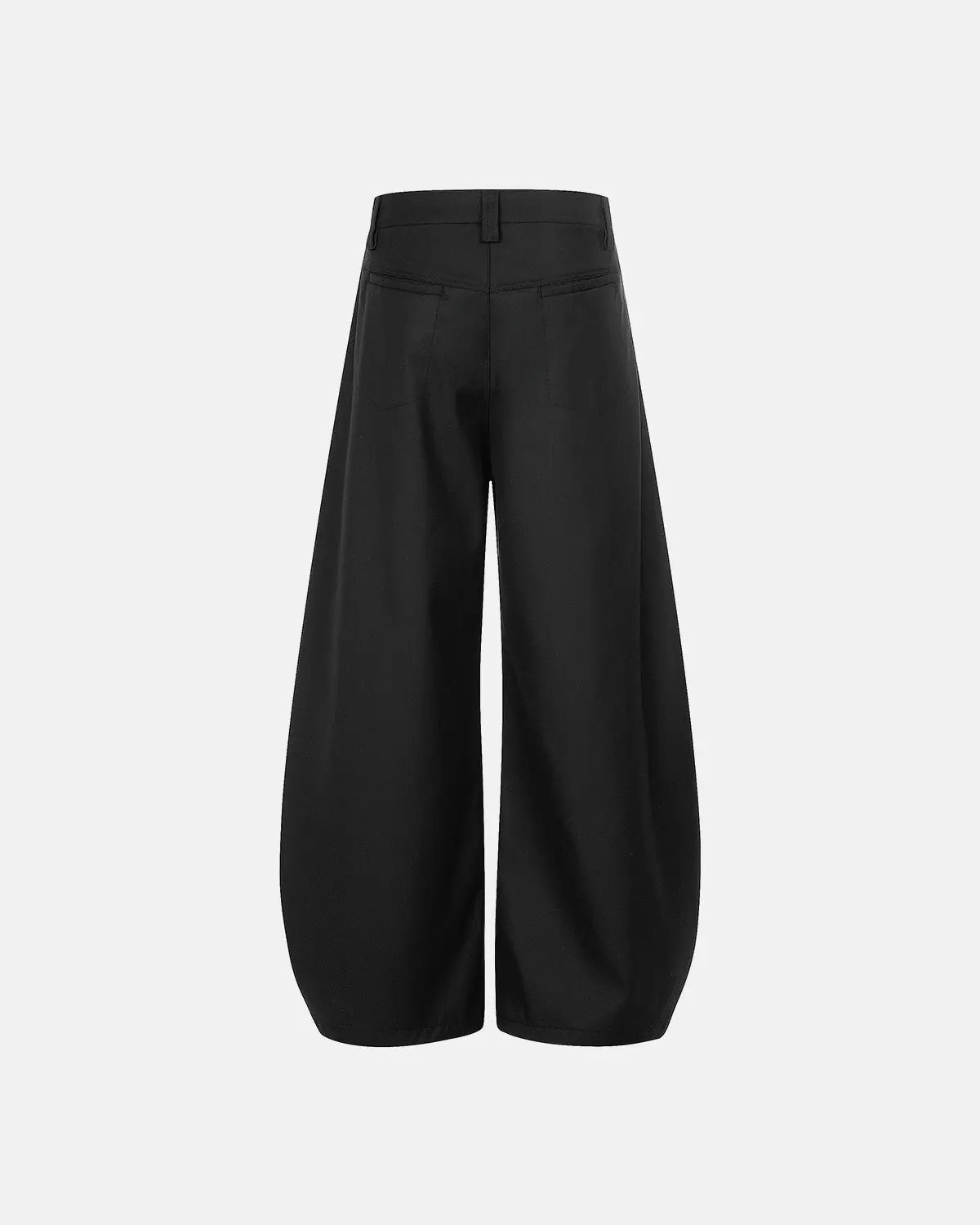 Rope Belt Wide Leg Tailored Pants