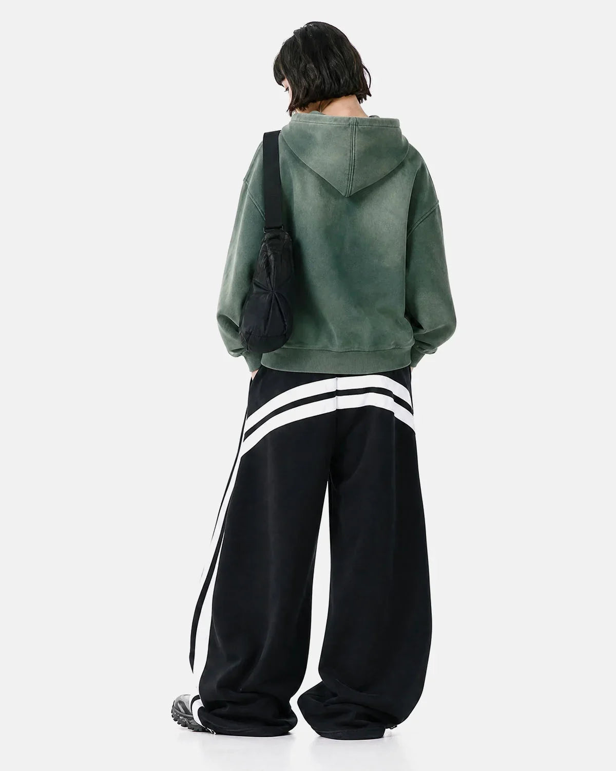 Washed Stripe Barrel Sweatpants