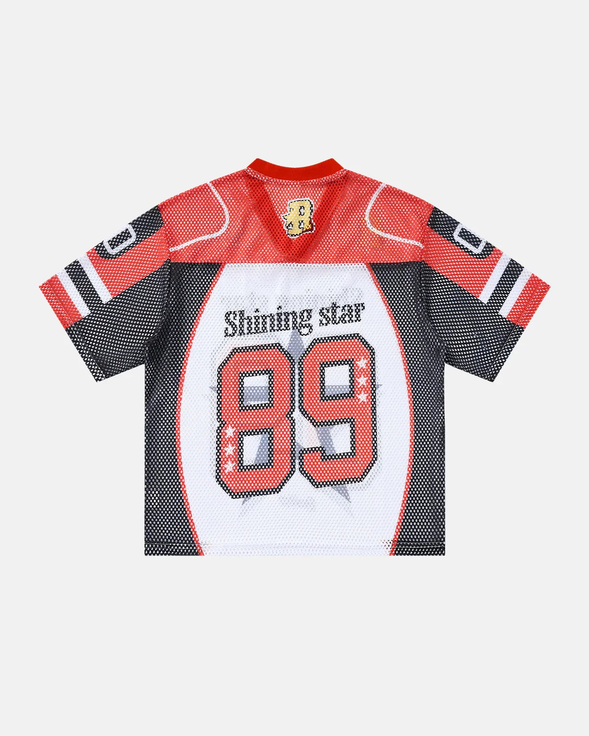 V-Neck Colorblock Mesh Jersey