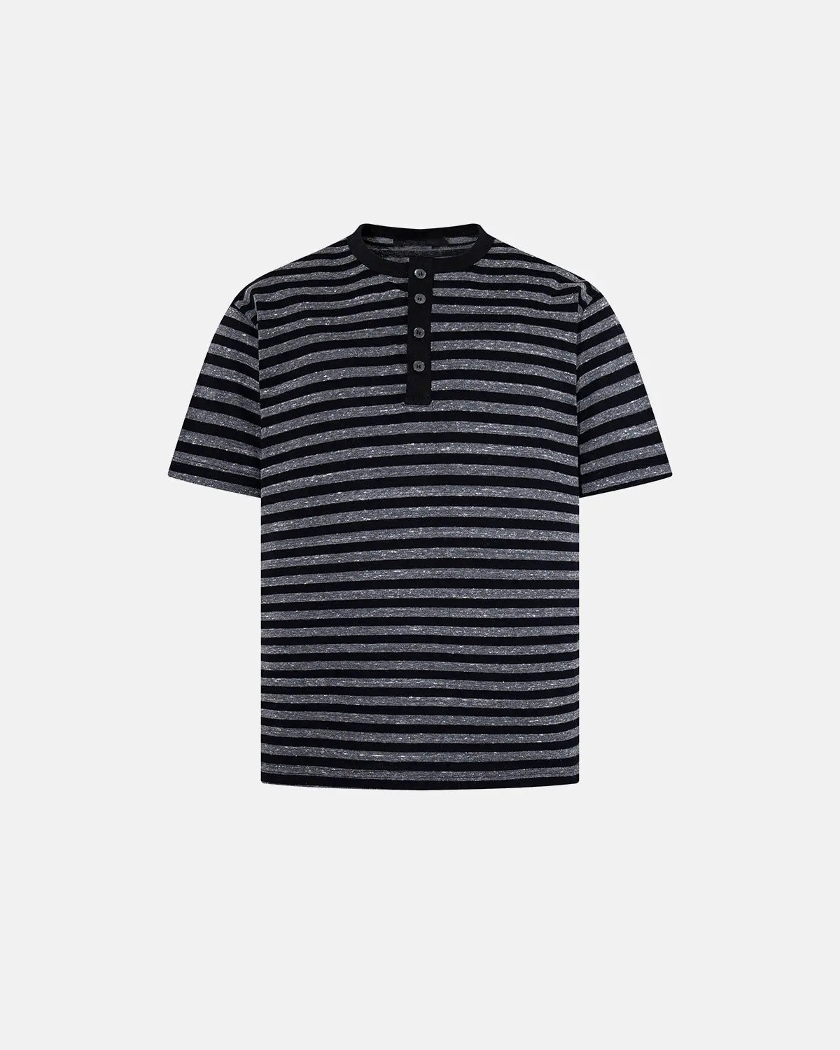 Striped Henley Relaxed T-shirt