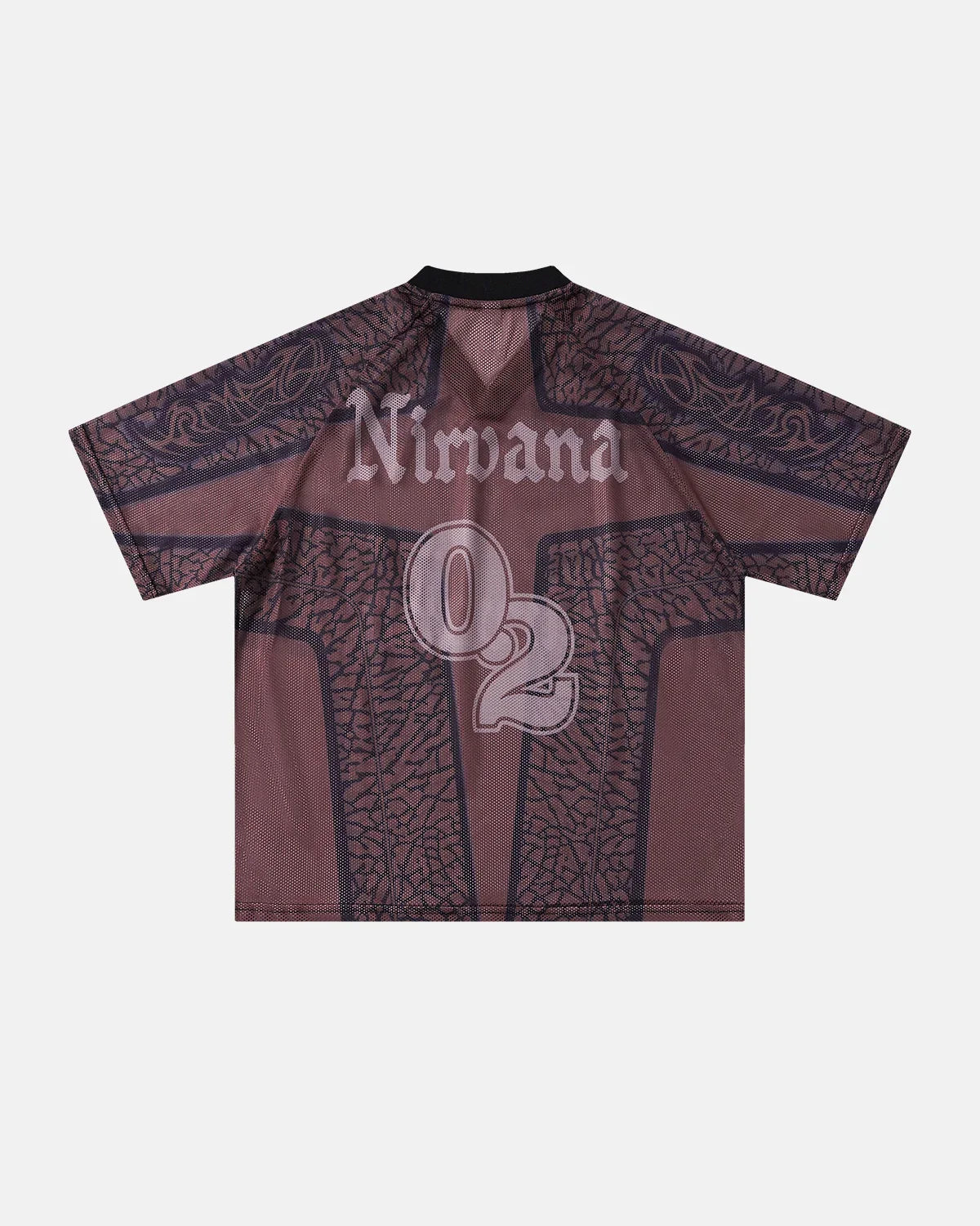 Tribal Pattern Mesh Jersey
