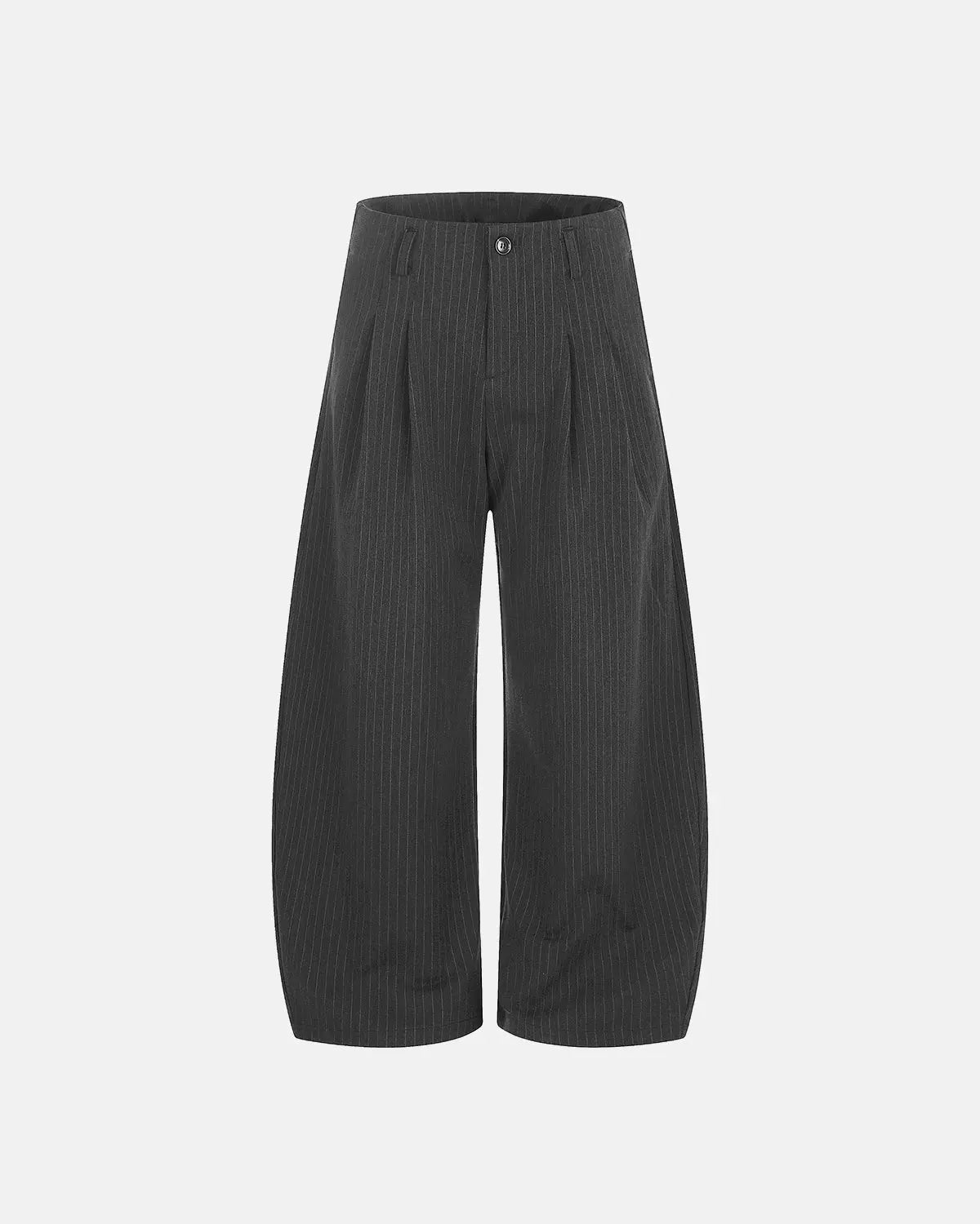 Pinstripe Pleated Barrel Tailored Pants